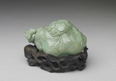 图片[2]-Turquoise snuff bottle in the shape of a partially opened pomegranate, 18th century, Qing dynasty-China Archive